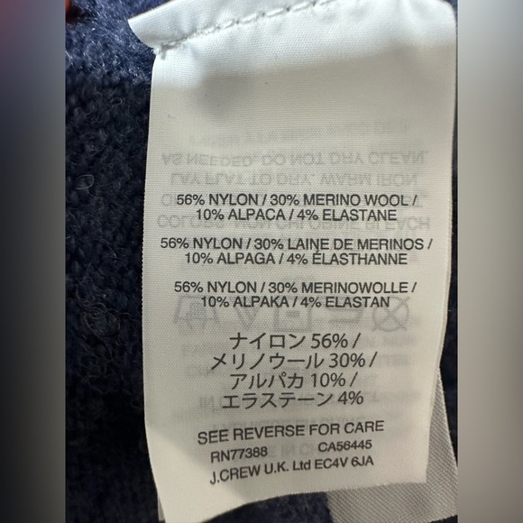 Madewell Knit Womens Open Front Cardigan Sweater Blue Small Merino Wool Alpaca - Picture 5 of 7